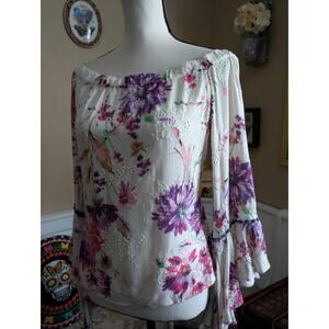 2000s venus floral off shoulder